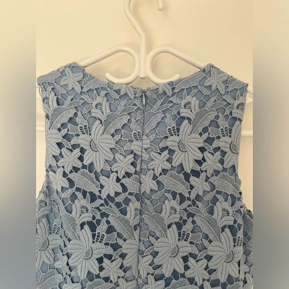 Blue Floral Lace Club Monaco Shift Dress - Picture 5 of 7